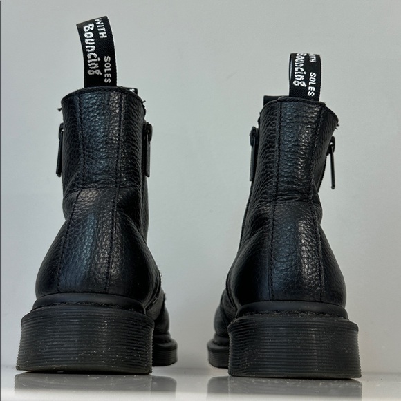 Dr. Martens Black Leather Combat Boots - Picture 6 of 16